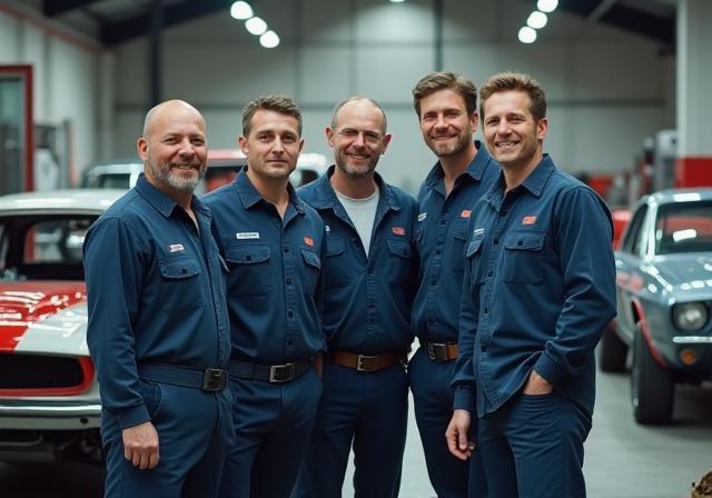 Dutch Classic Works team in their workshop